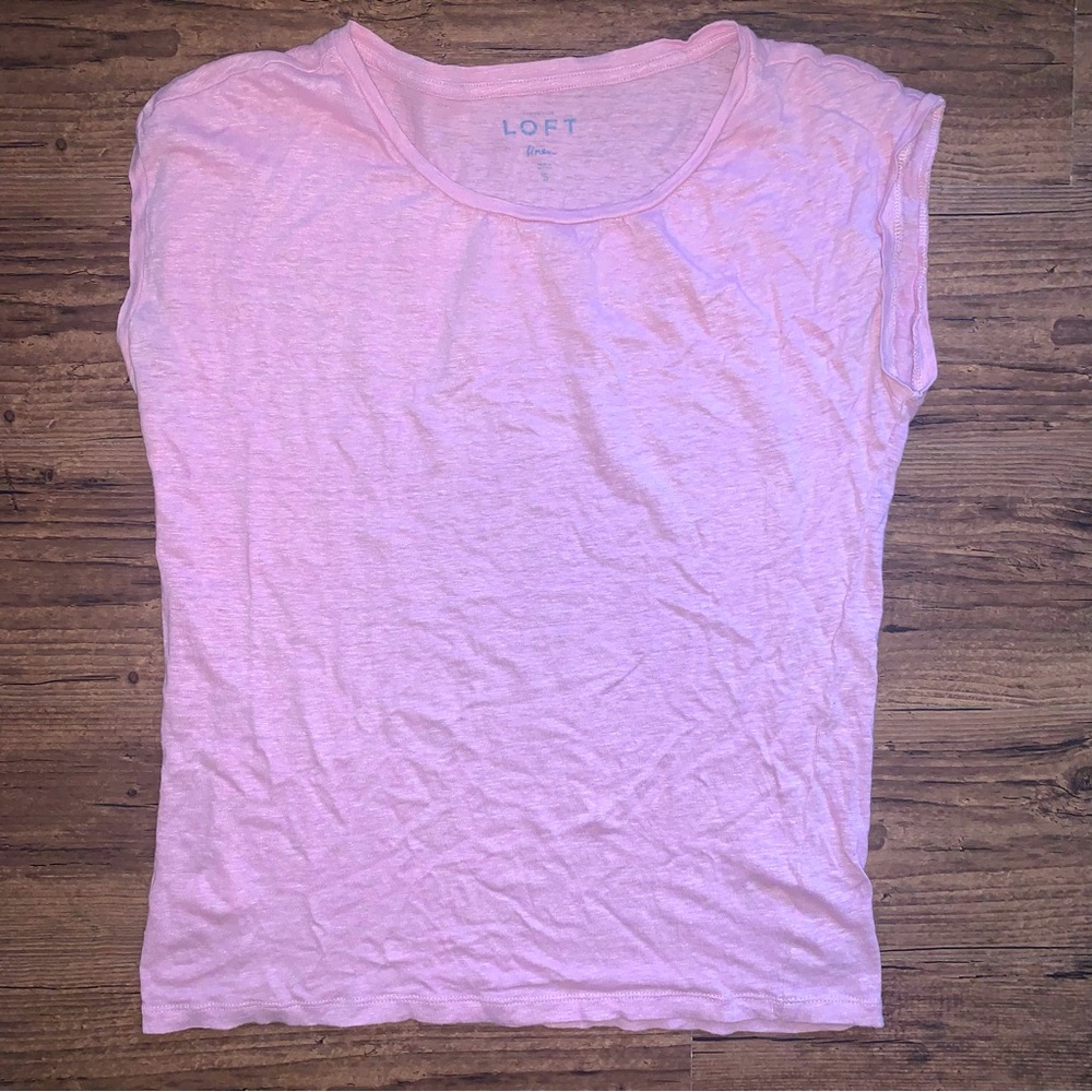 Ann Taylor Loft Linen cap sleeve Size Small
